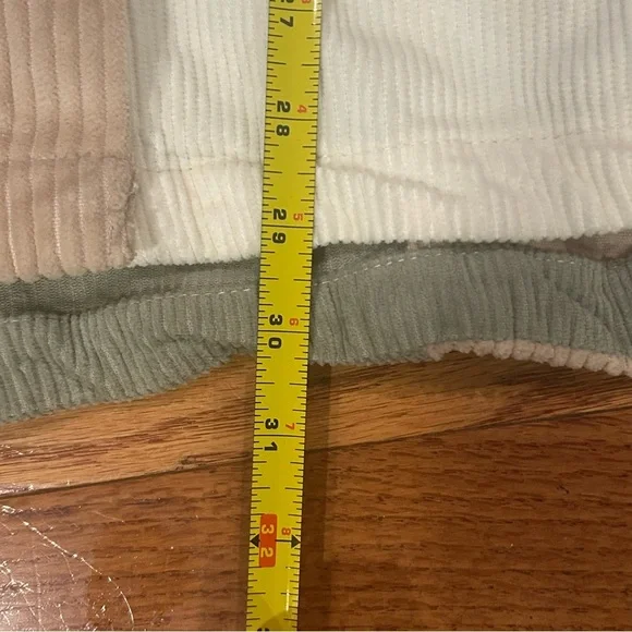 NWT Urban Outfitters Corduroy Patchwork Shacket Unisex Button Up Jacket Boho - Picture 10 of 13